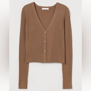 H&M Rib Knit Cardigan Sweater